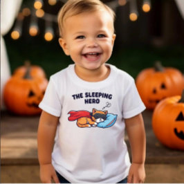 Spipande Hero" Cute Cat Småbarn T-Shirt