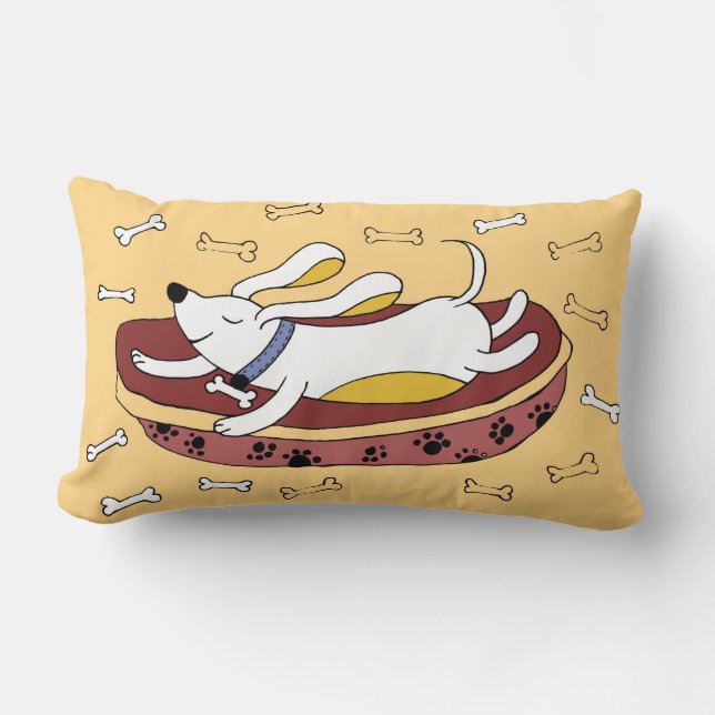 Spipande Hund 2 Lumbarkudde (Framsida)