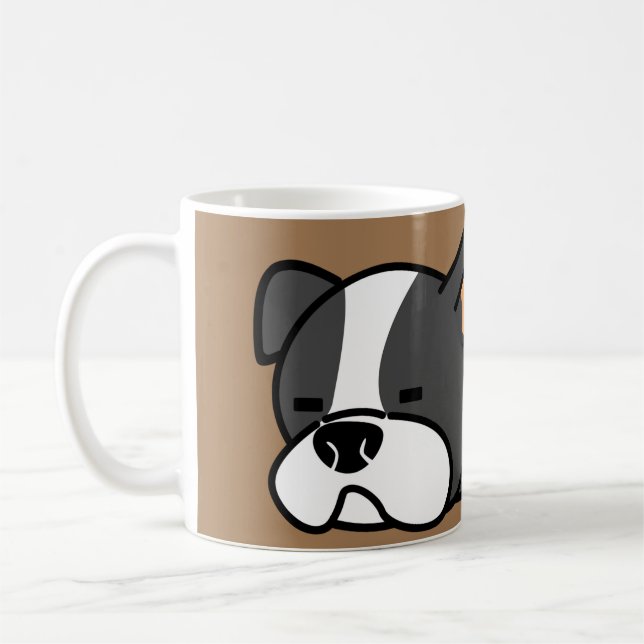 Spipande Hund Kaffemugg (Vänster)