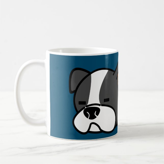 Spipande Hund Kaffemugg (Vänster)
