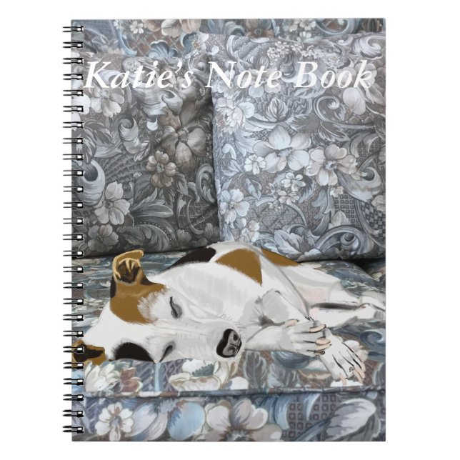 Spipande Jack Russell Anteckningsbok (Framsidan)