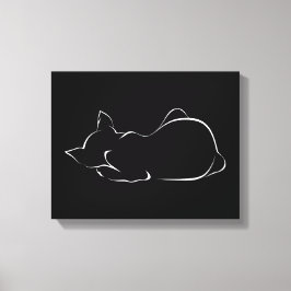 Spipande katt canvastryck