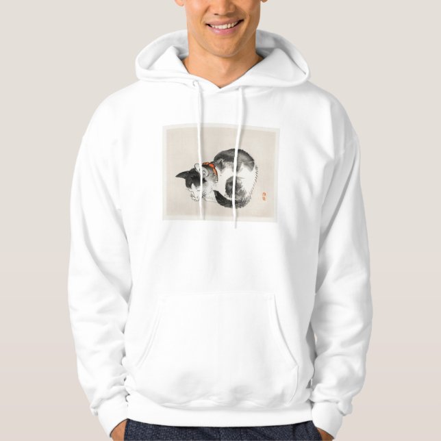 Spipande katt hoodie (Framsida)