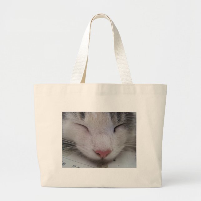 Spipande katt jumbo tygkasse (Framsidan)