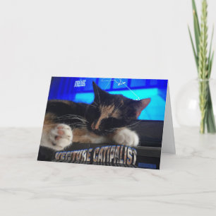 Spipande katt kort