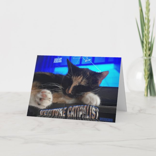 Spipande katt kort (Framsida)