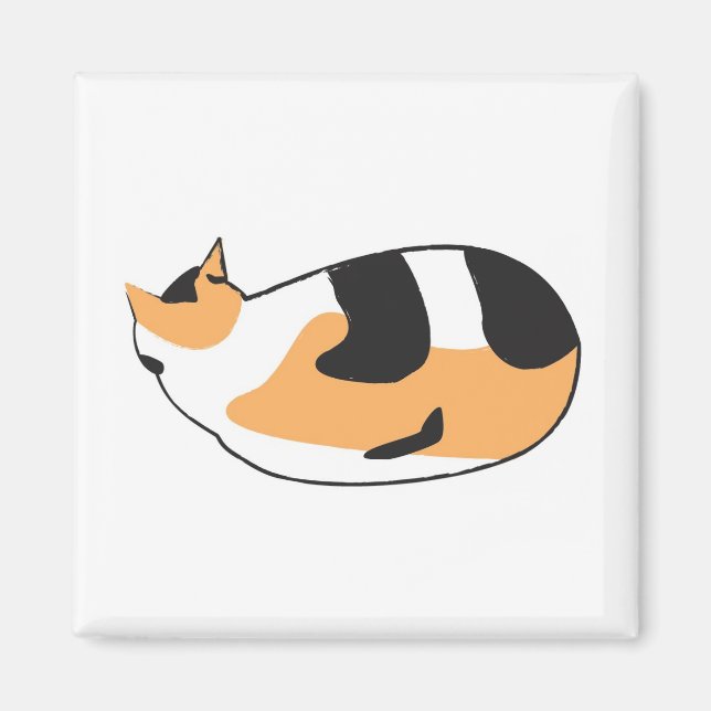 Spipande katt magnet (Framsidan)