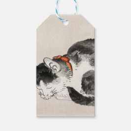 Spipande katt presentetikett