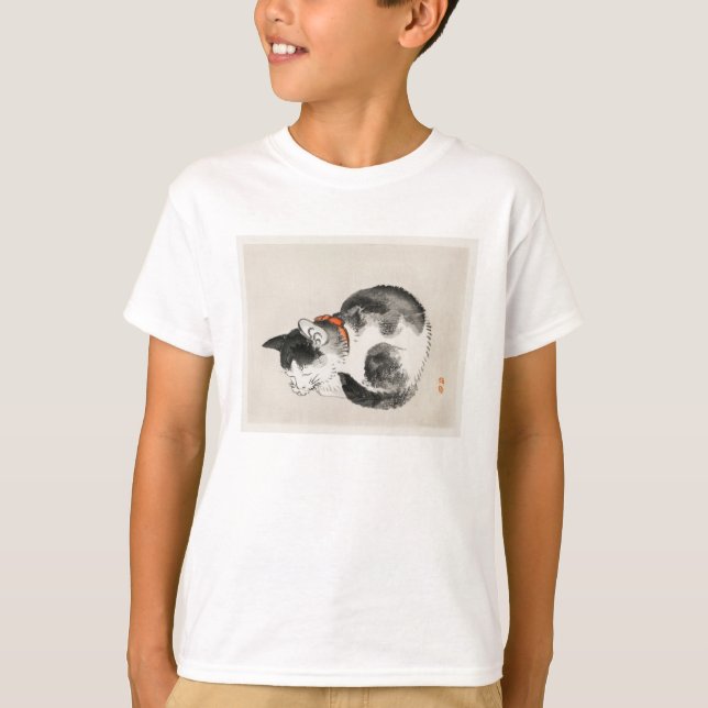 Spipande katt t shirt (Framsida)