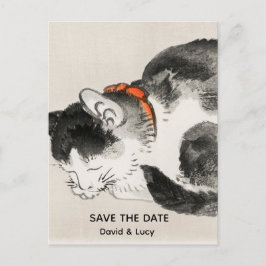 Spipande katt vykort