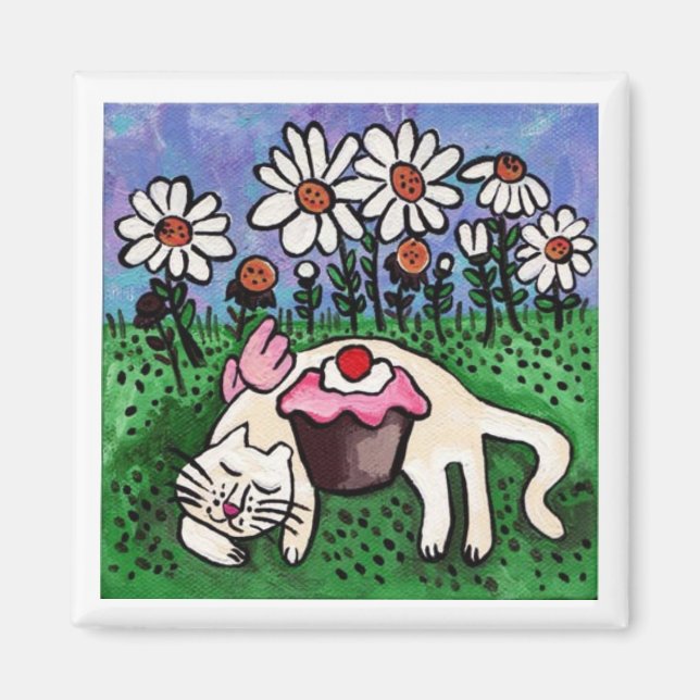 Spipande Kattunge Angel Magnet (Framsidan)