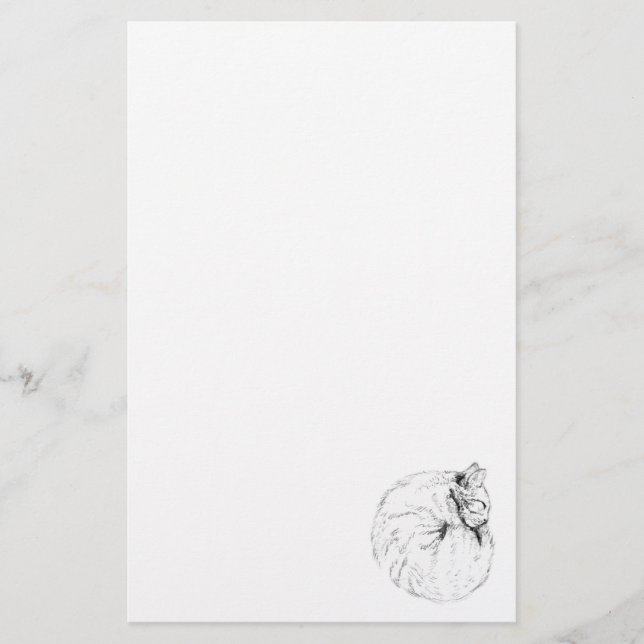 Spipande Kattunge Stationär Papper (Framsida)