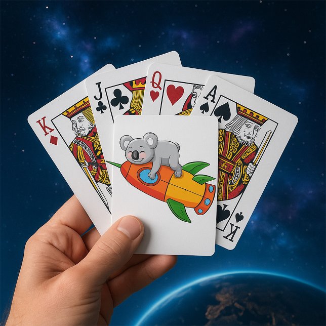Spipande Koala på Colorful Rocket Casinokort (Skapare uppladdad)