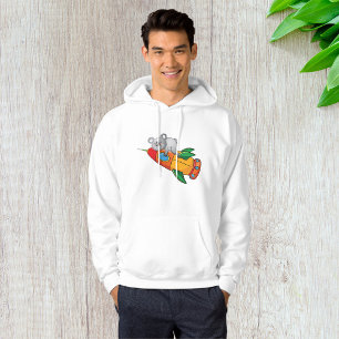 Spipande Koala på Colorful Rocket Hoodie