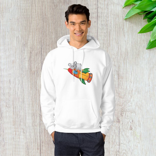 Spipande Koala på Colorful Rocket Hoodie (Skapare uppladdad)