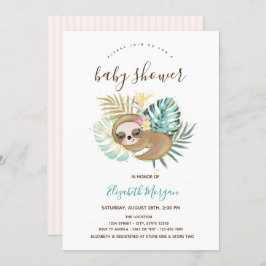 Spipande långsam Rosa - stripe babystövel Inbjudningar