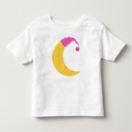 Spipande Måne, Cute Måne, Gult Måne, Nightcap T Shirt