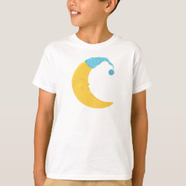 Spipande Måne, Gult Måne, Cute Måne, Nightcap T Shirt