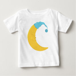 Spipande Måne, Gult Måne, Cute Måne, Nightcap T Shirt