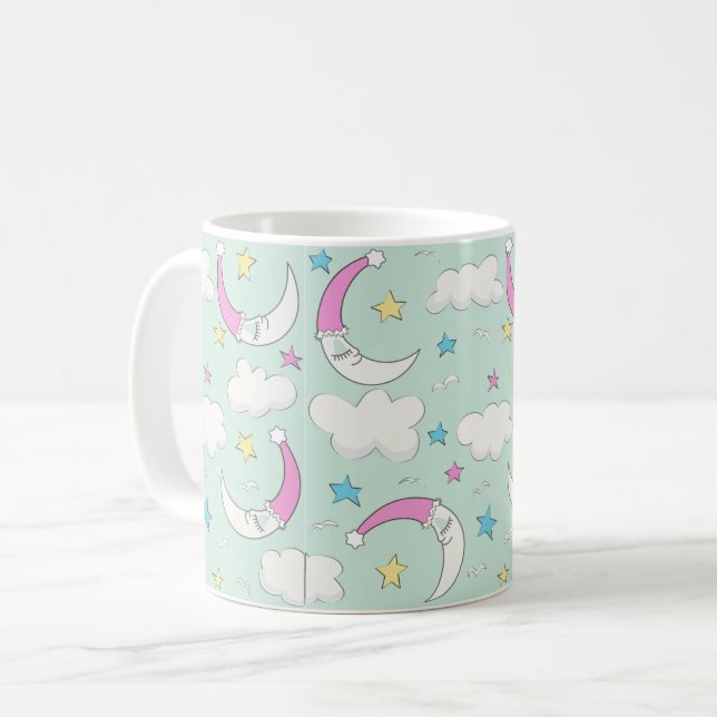 Spipande Måne Kaffemugg (Framsida vänster)