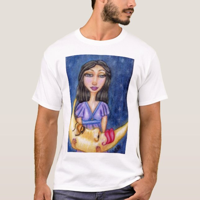 Spipande Måne Nattskirt Tröja (Framsida)