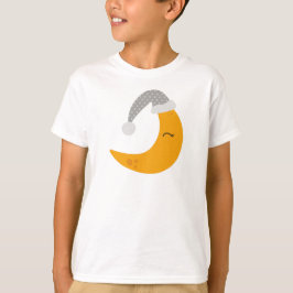 Spipande Måne, nivlock, Cute Måne, Gult Måne T Shirt