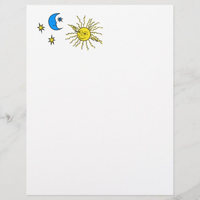 Spipande måne och leende sol (Framsida)