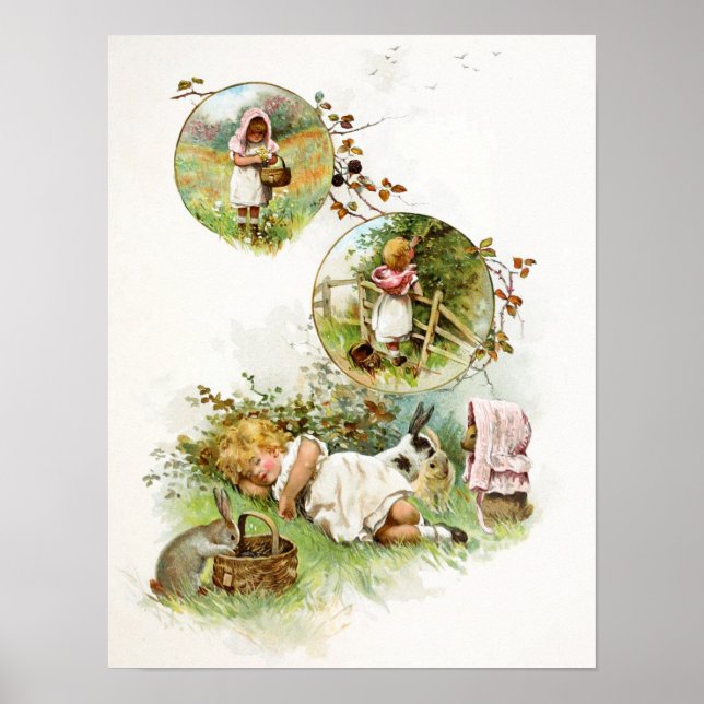 Spipande och drömmande av Bunny-kaniner Poster (Framsidan)