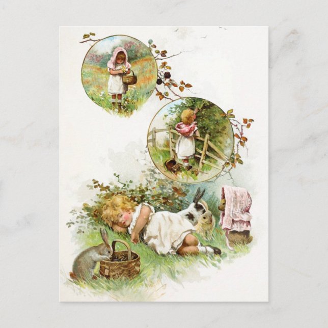 Spipande och drömmande av Bunny-kaniner Vykort (Framsida)