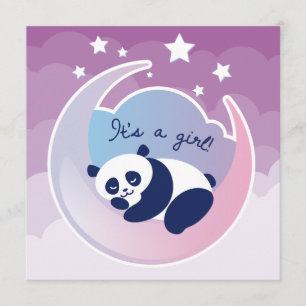 Spipande Panda "dess flickas födelsedag" Meddelande