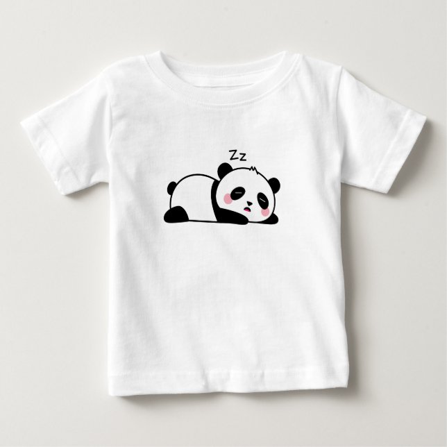 Spipande Panda T Shirt (Framsida)
