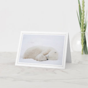 Spipande Polar Björn Helgkort