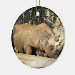 Spipande Rhino Julgransprydnad Keramik