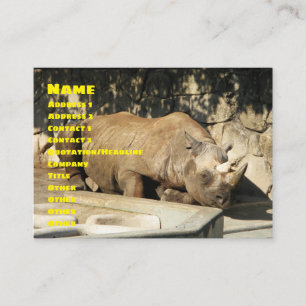 Spipande Rhino Visitkort