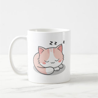 Spipande Rosa Cat Kaffemugg