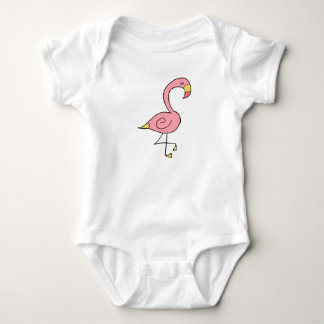 Spipande rosa flamingo t shirt