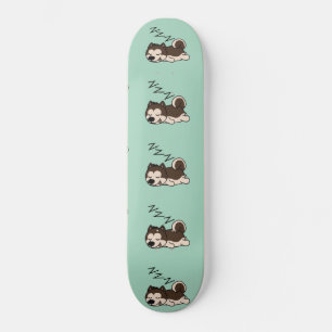 Spipande Siberian husky-djur Lover ZZZ Pet Mini Skateboard Bräda 18,5 Cm