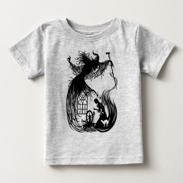 Spipande skönhet och Wicked Witch T Shirt (Framsida)