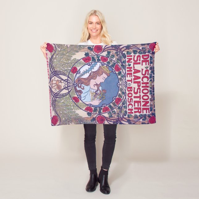 Spipande skönhet, täckmantel Art, Van Caspel Fleecefilt (På plats)