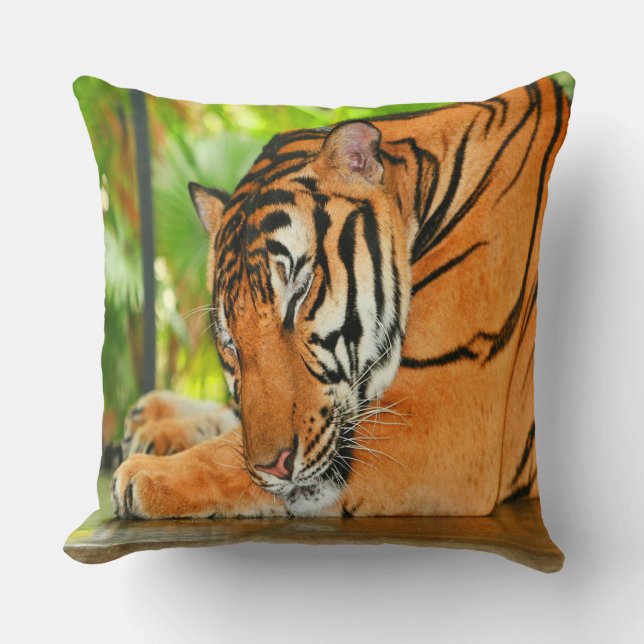 Spipande Tiger Kudde (Framsida)