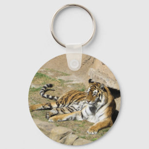Spipande Tiger Nyckelring