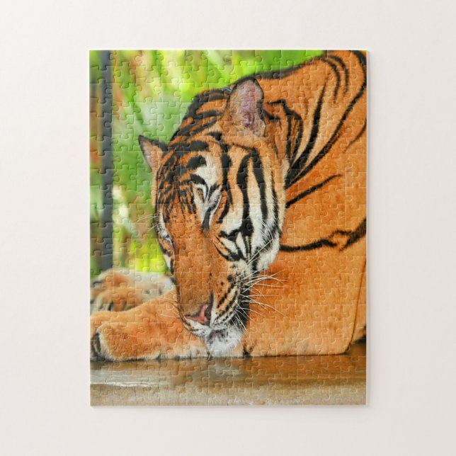 Spipande Tiger Pussel (Vertikal)