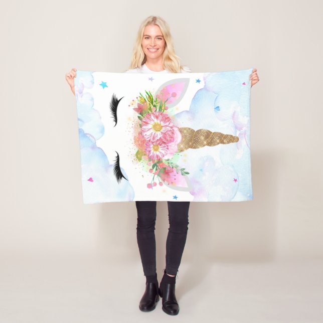 Spipande Unicorn Blanket Fleecefilt (På plats)