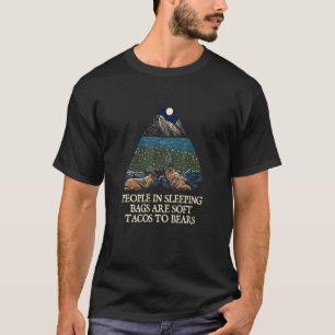Spipande väskor är takos till Bears Camping Humor T Shirt