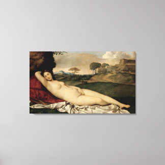 Spipande Venus (av Giorgione) Canvastryck