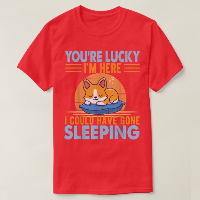 Spipande viloläge Nap Napping Älskare T Shirt (Design framsida)