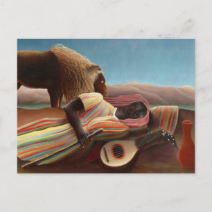 Spipande zigenare av Henri Rousseau Vykort