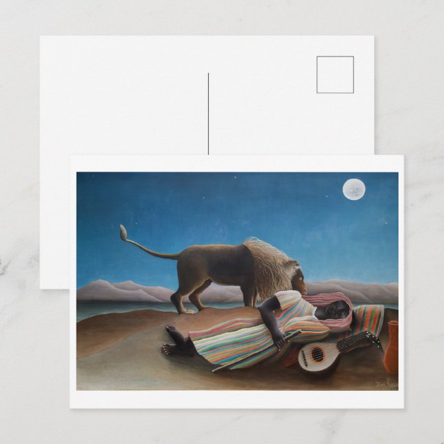 Spipande zigenare | Henri Rousseau | Vykort (Fram/baksida)