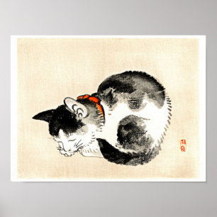 Spipkatt av Kono Bairei Poster