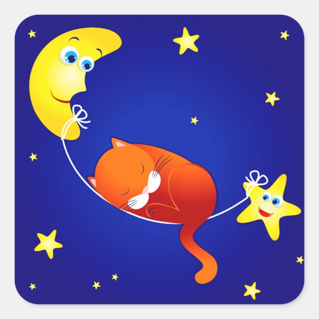 Spipkattunge, klistermärke (Framsida)